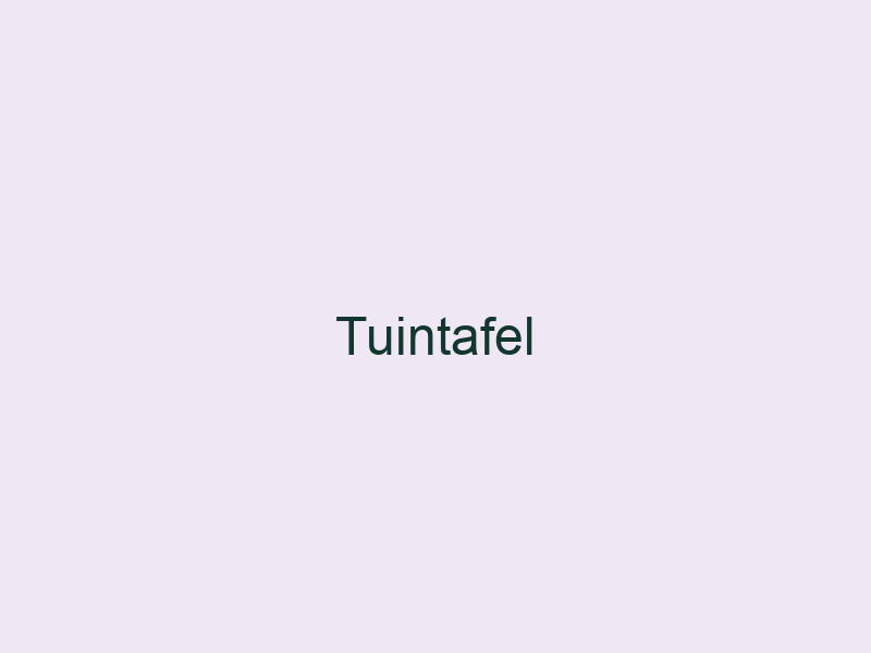 Gebres tuintafel